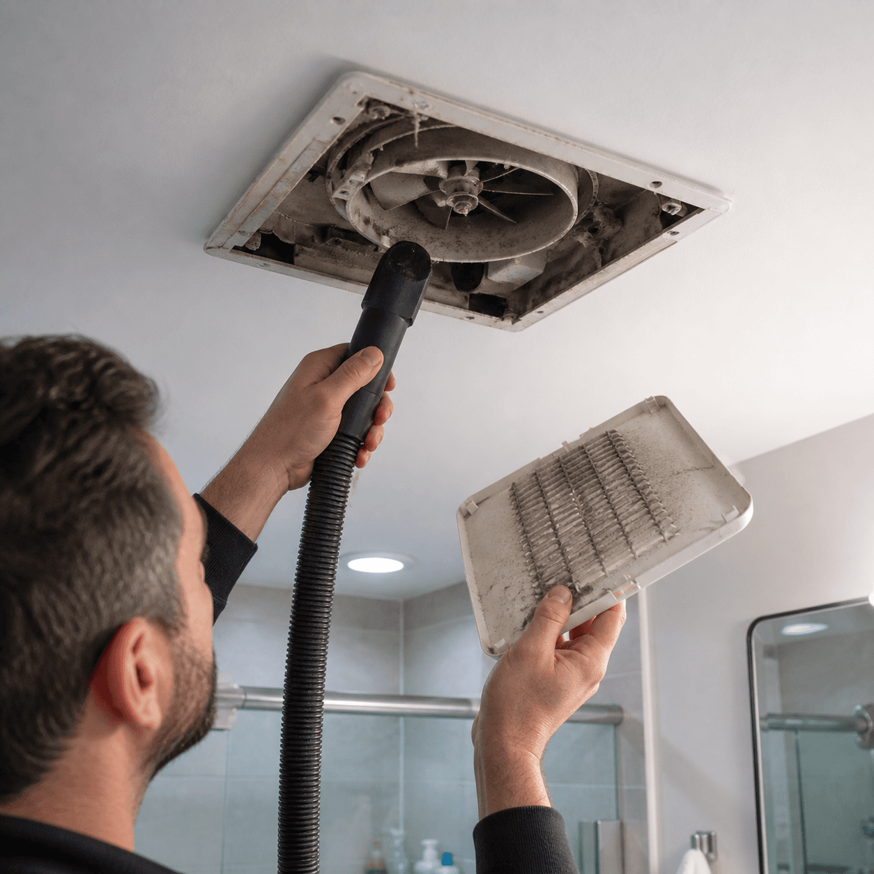 Nettoyage ventilateur salle de bain